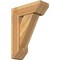Ekena Millwork Traditional Slat Rough Sawn Bracket w/ Offset Brace, Western Red Cedar, 8"W x 22"D x 30"H BKT0806X22X30TRA06RWR - alternate 1